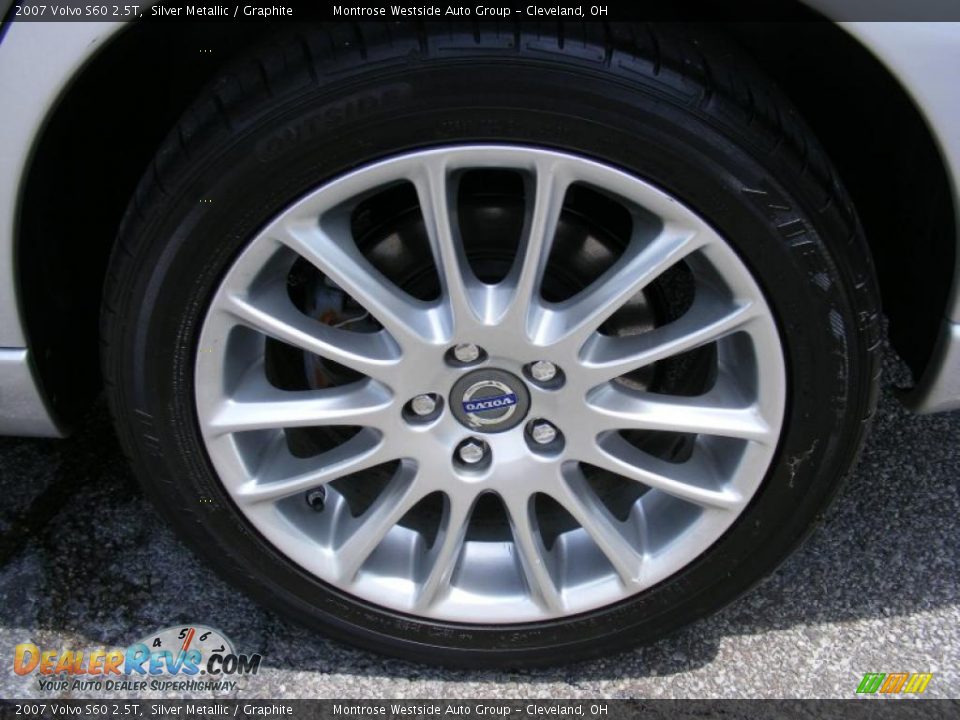 2007 Volvo S60 2.5T Silver Metallic / Graphite Photo #28