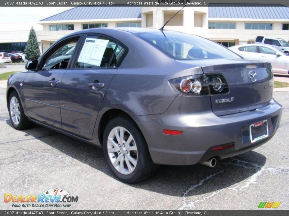 2007 Mazda MAZDA3 i Sport Sedan Galaxy Gray Mica / Black Photo #3