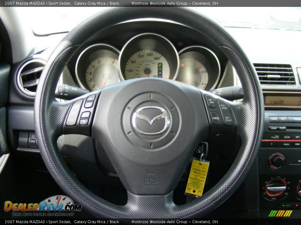 2007 Mazda MAZDA3 i Sport Sedan Galaxy Gray Mica / Black Photo #16