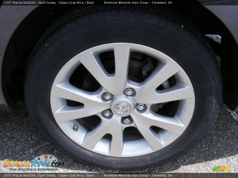 2007 Mazda MAZDA3 i Sport Sedan Galaxy Gray Mica / Black Photo #27