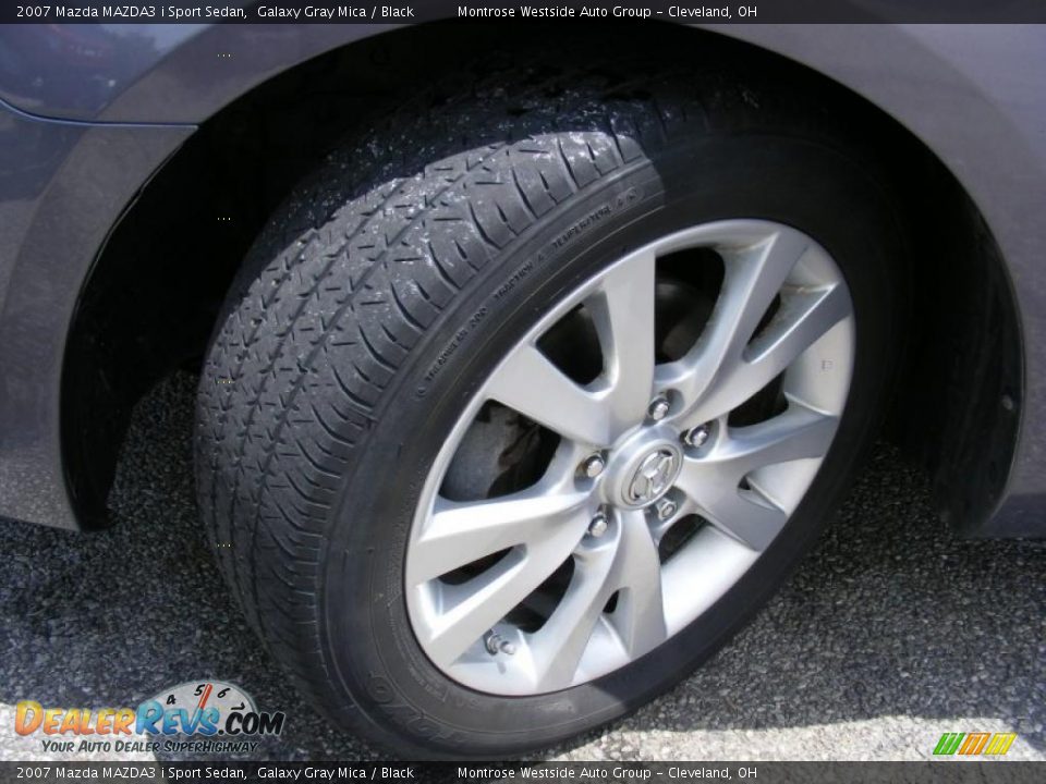 2007 Mazda MAZDA3 i Sport Sedan Galaxy Gray Mica / Black Photo #28