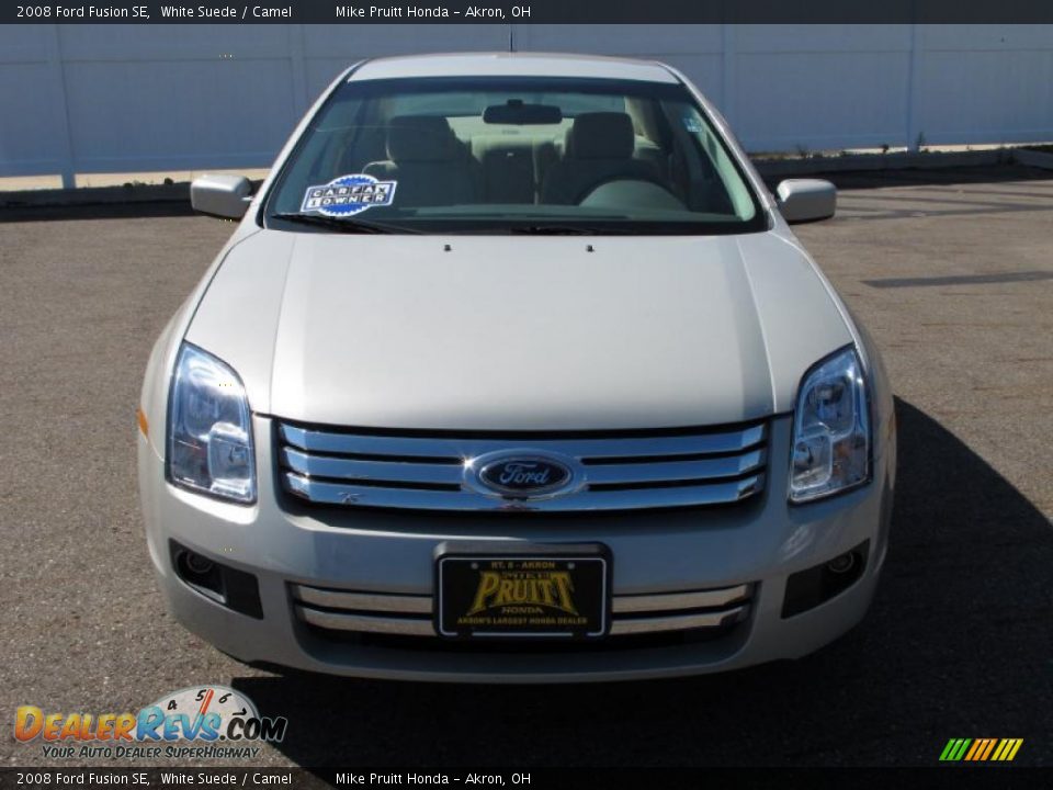 2008 Ford Fusion SE White Suede / Camel Photo #4