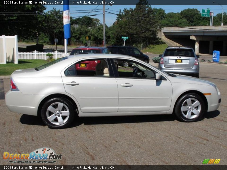 2008 Ford Fusion SE White Suede / Camel Photo #6