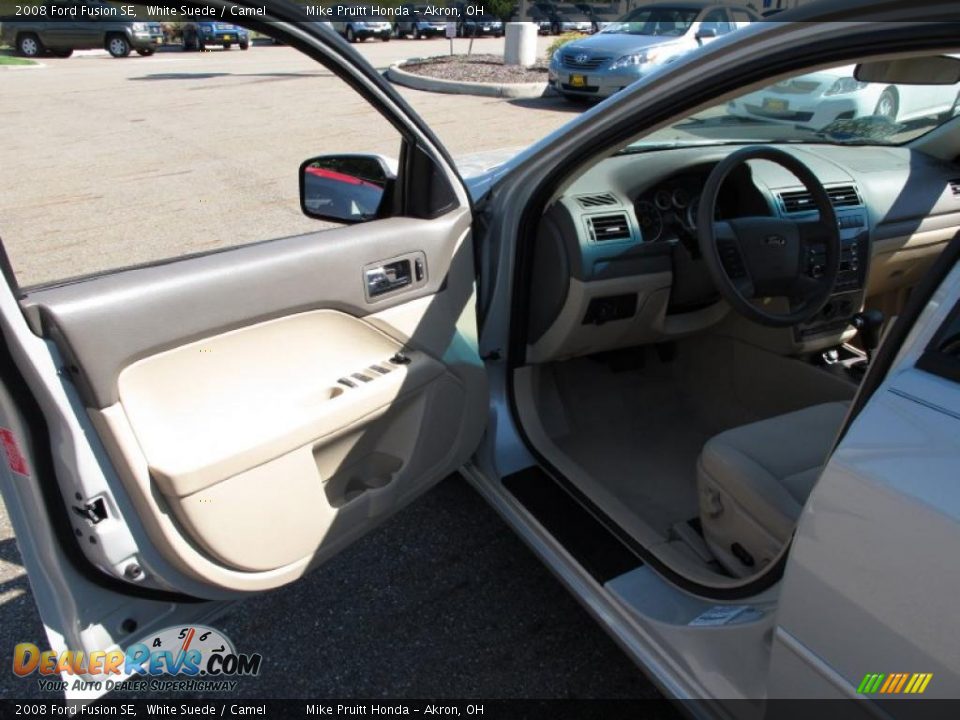 2008 Ford Fusion SE White Suede / Camel Photo #10