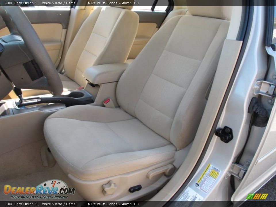2008 Ford Fusion SE White Suede / Camel Photo #11