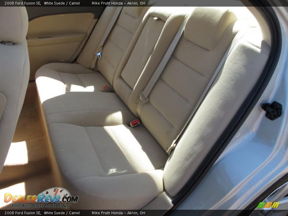 2008 Ford Fusion SE White Suede / Camel Photo #12