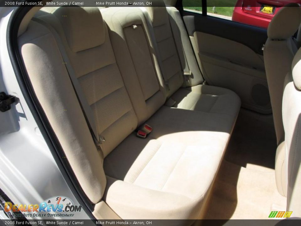 2008 Ford Fusion SE White Suede / Camel Photo #13