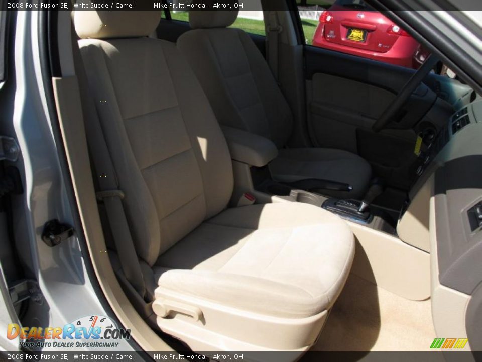 2008 Ford Fusion SE White Suede / Camel Photo #14