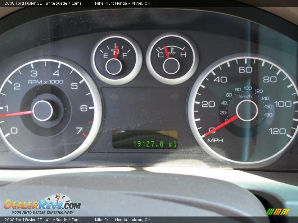2008 Ford Fusion SE White Suede / Camel Photo #16