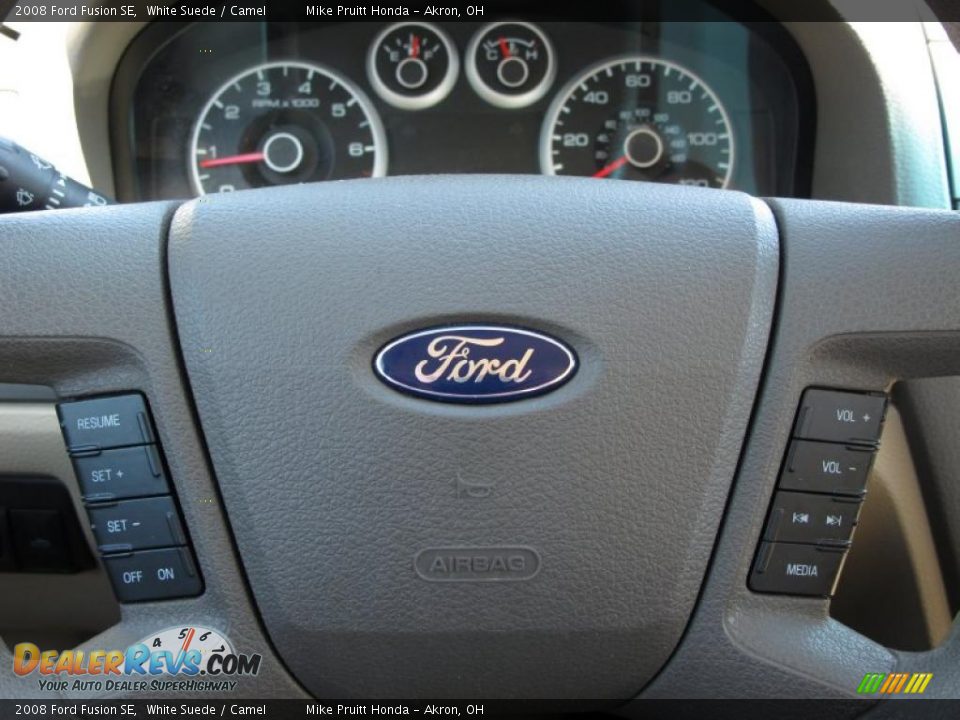 2008 Ford Fusion SE White Suede / Camel Photo #17
