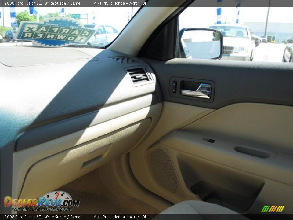 2008 Ford Fusion SE White Suede / Camel Photo #21