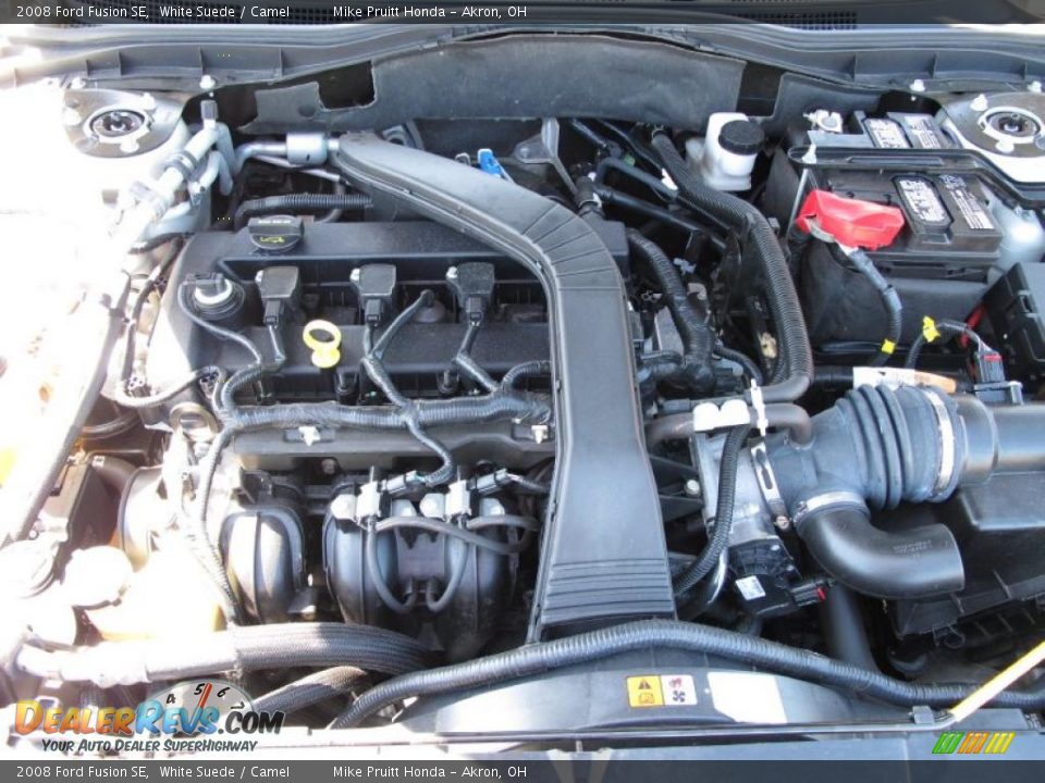 2008 Ford Fusion SE White Suede / Camel Photo #22