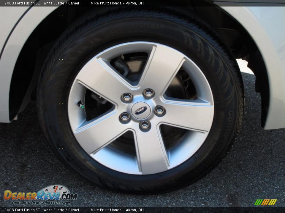 2008 Ford Fusion SE White Suede / Camel Photo #24