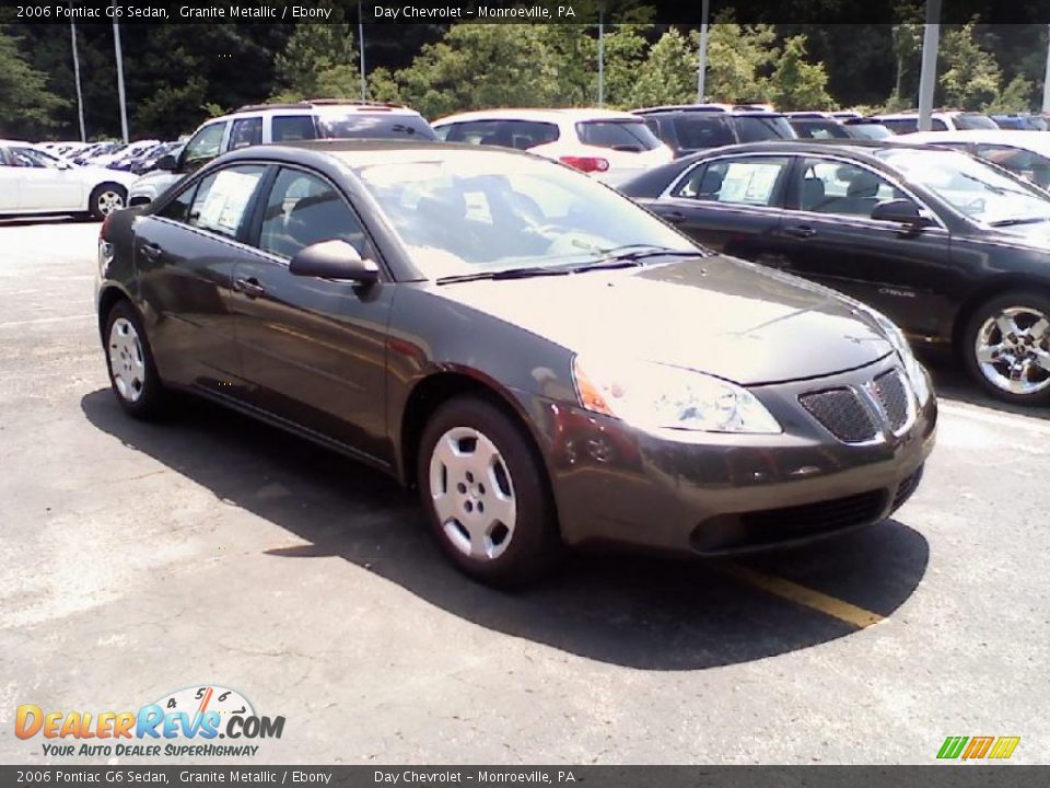 2006 Pontiac G6 Sedan Granite Metallic / Ebony Photo #2