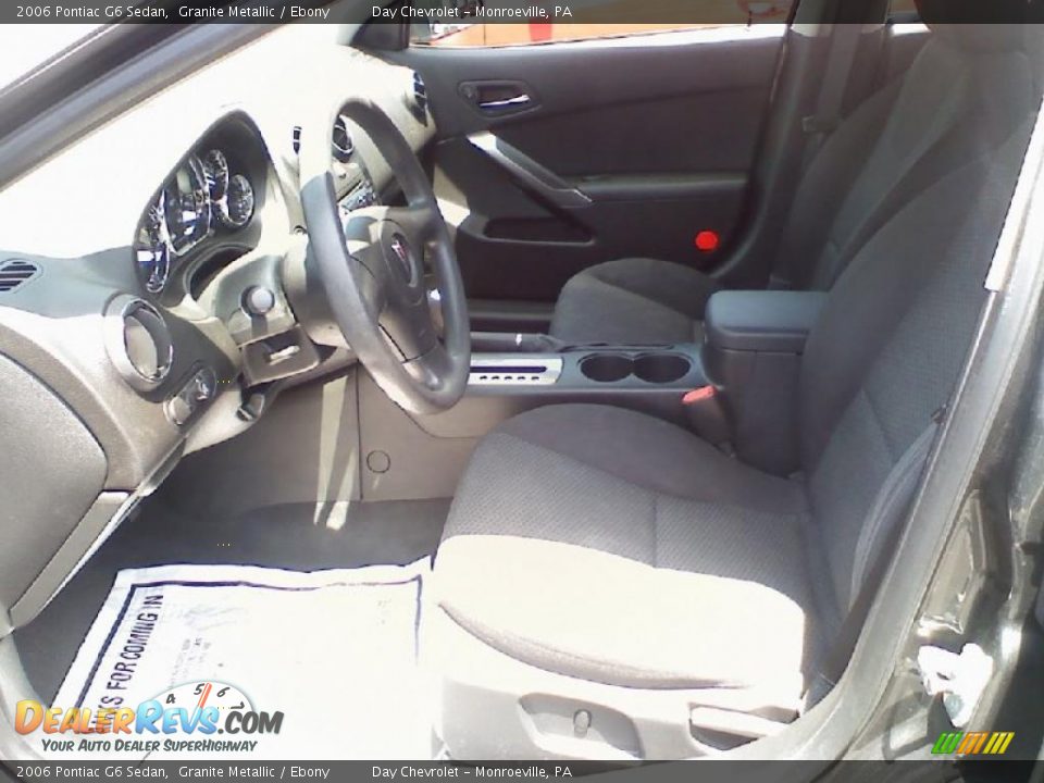 2006 Pontiac G6 Sedan Granite Metallic / Ebony Photo #5