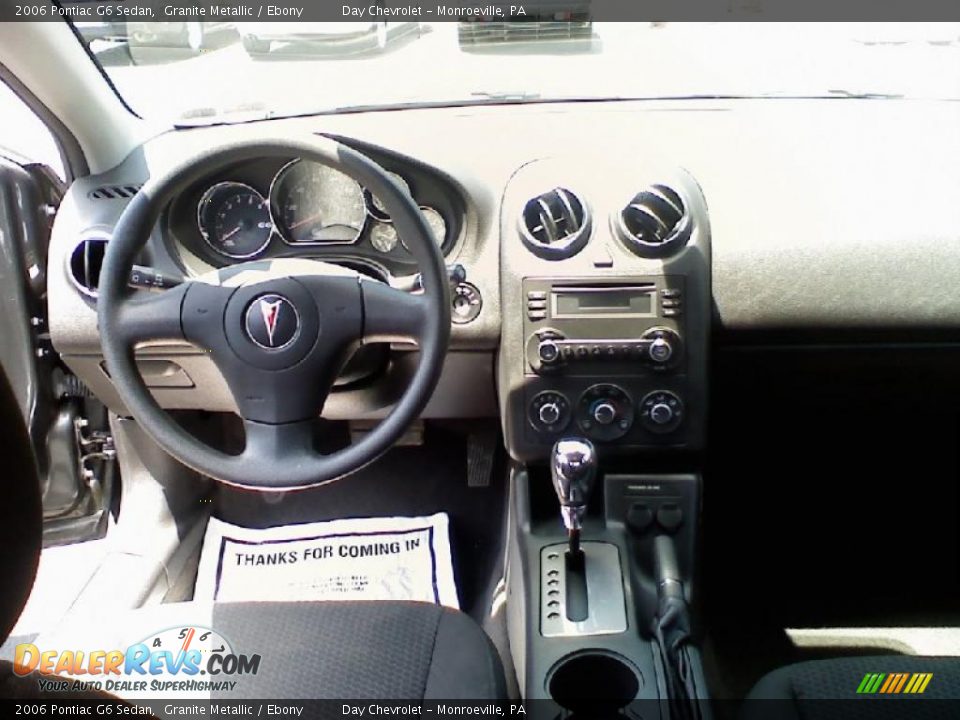 2006 Pontiac G6 Sedan Granite Metallic / Ebony Photo #7