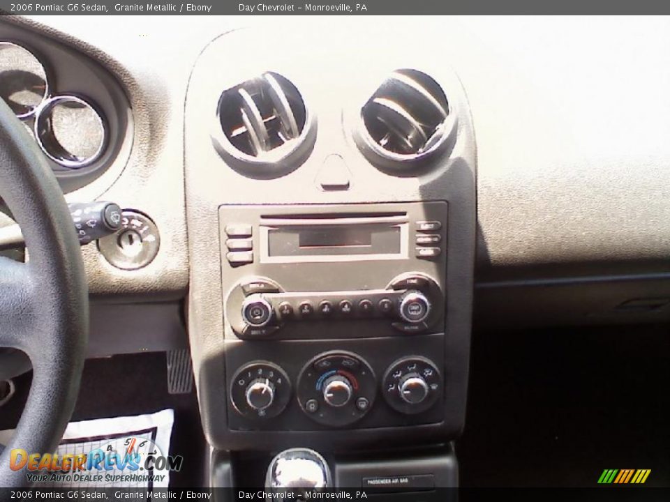 2006 Pontiac G6 Sedan Granite Metallic / Ebony Photo #10