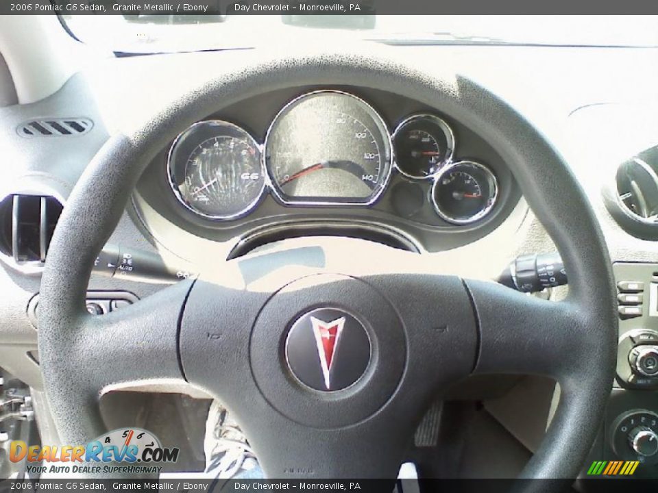 2006 Pontiac G6 Sedan Granite Metallic / Ebony Photo #11