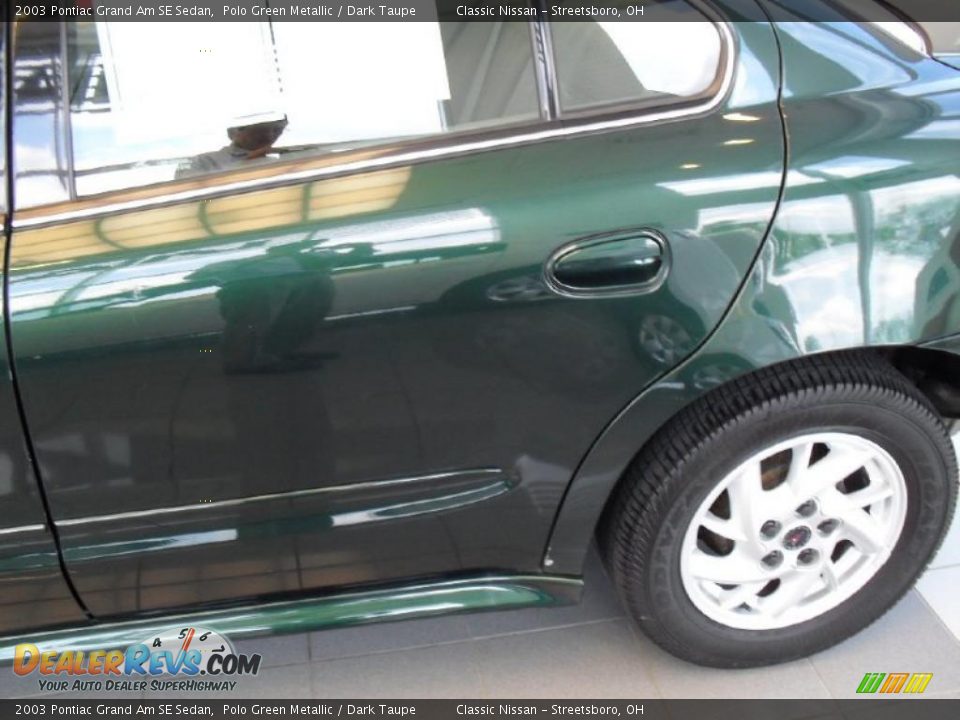 2003 Pontiac Grand Am SE Sedan Polo Green Metallic / Dark Taupe Photo #4