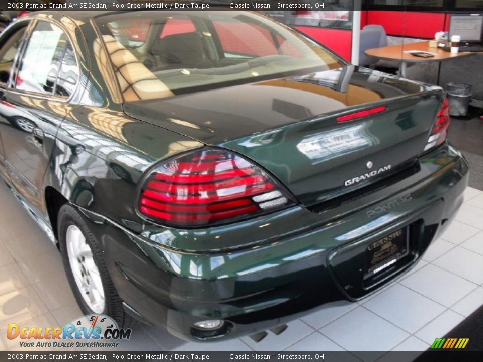 2003 Pontiac Grand Am SE Sedan Polo Green Metallic / Dark Taupe Photo #5