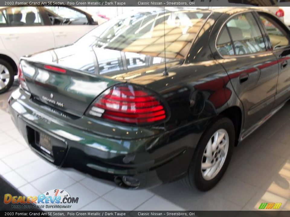 2003 Pontiac Grand Am SE Sedan Polo Green Metallic / Dark Taupe Photo #6