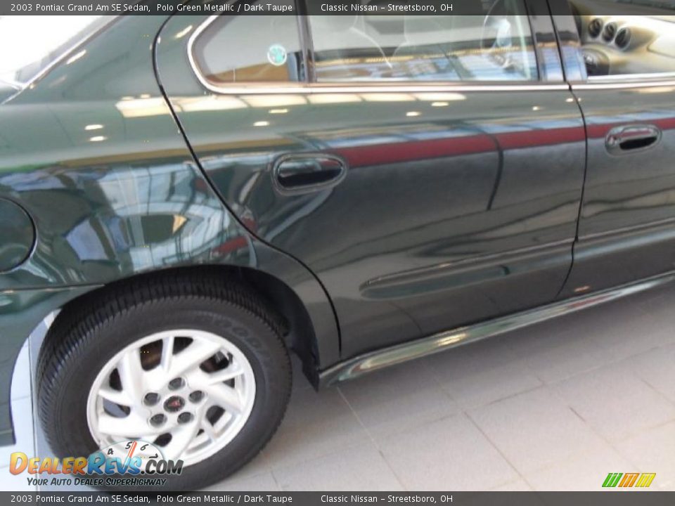 2003 Pontiac Grand Am SE Sedan Polo Green Metallic / Dark Taupe Photo #7