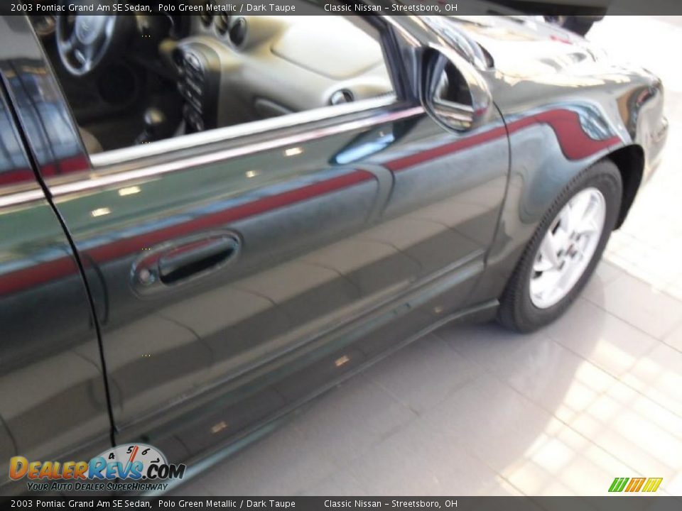 2003 Pontiac Grand Am SE Sedan Polo Green Metallic / Dark Taupe Photo #8