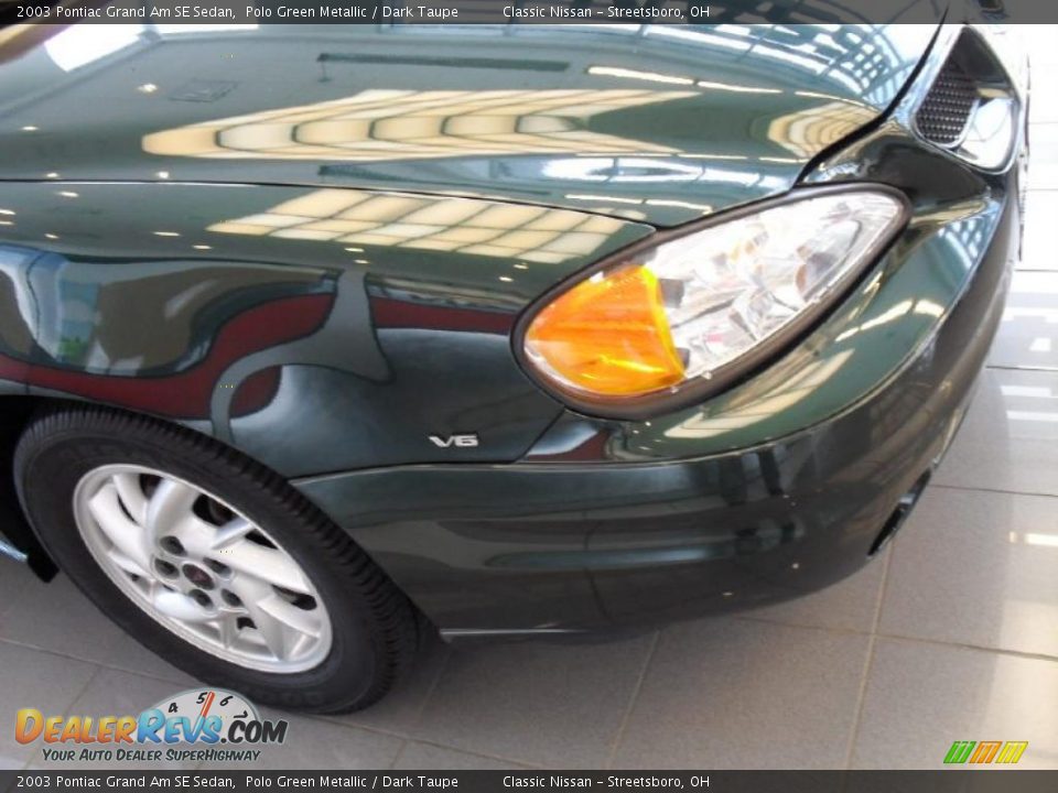 2003 Pontiac Grand Am SE Sedan Polo Green Metallic / Dark Taupe Photo #9