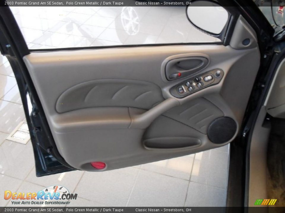 2003 Pontiac Grand Am SE Sedan Polo Green Metallic / Dark Taupe Photo #11