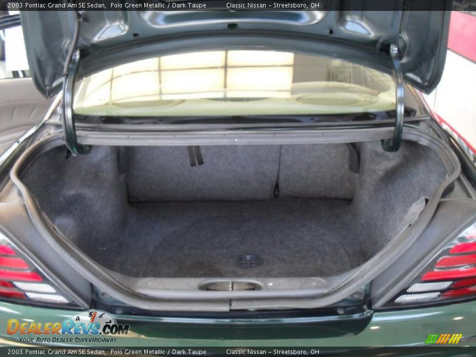 2003 Pontiac Grand Am SE Sedan Polo Green Metallic / Dark Taupe Photo #13
