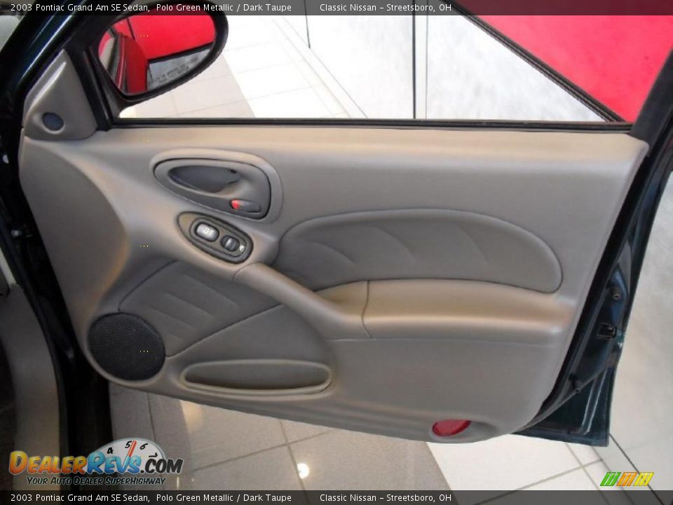 2003 Pontiac Grand Am SE Sedan Polo Green Metallic / Dark Taupe Photo #15