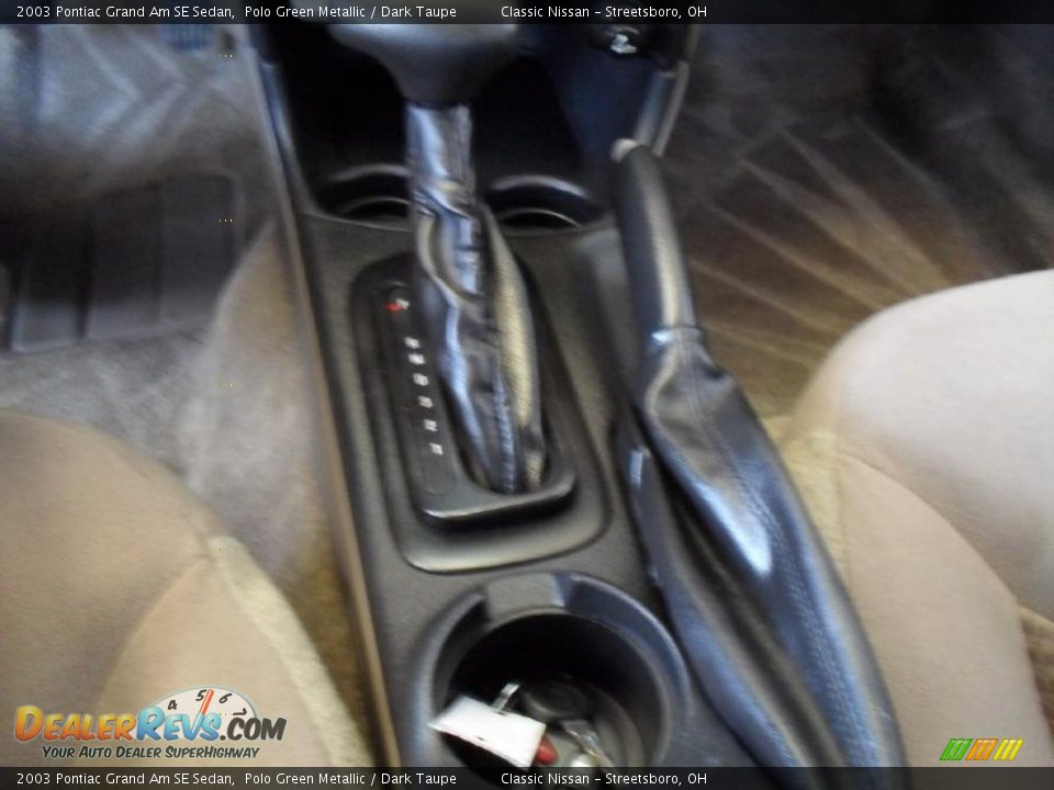 2003 Pontiac Grand Am SE Sedan Polo Green Metallic / Dark Taupe Photo #21