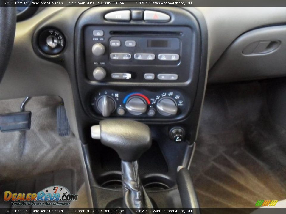 2003 Pontiac Grand Am SE Sedan Polo Green Metallic / Dark Taupe Photo #22
