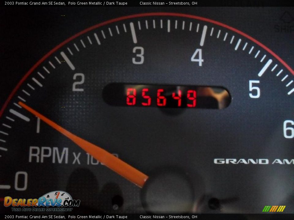 2003 Pontiac Grand Am SE Sedan Polo Green Metallic / Dark Taupe Photo #24