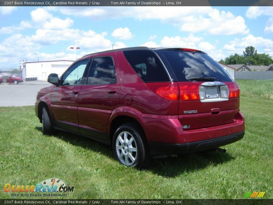 2007 Buick Rendezvous CX Cardinal Red Metallic / Gray Photo #3