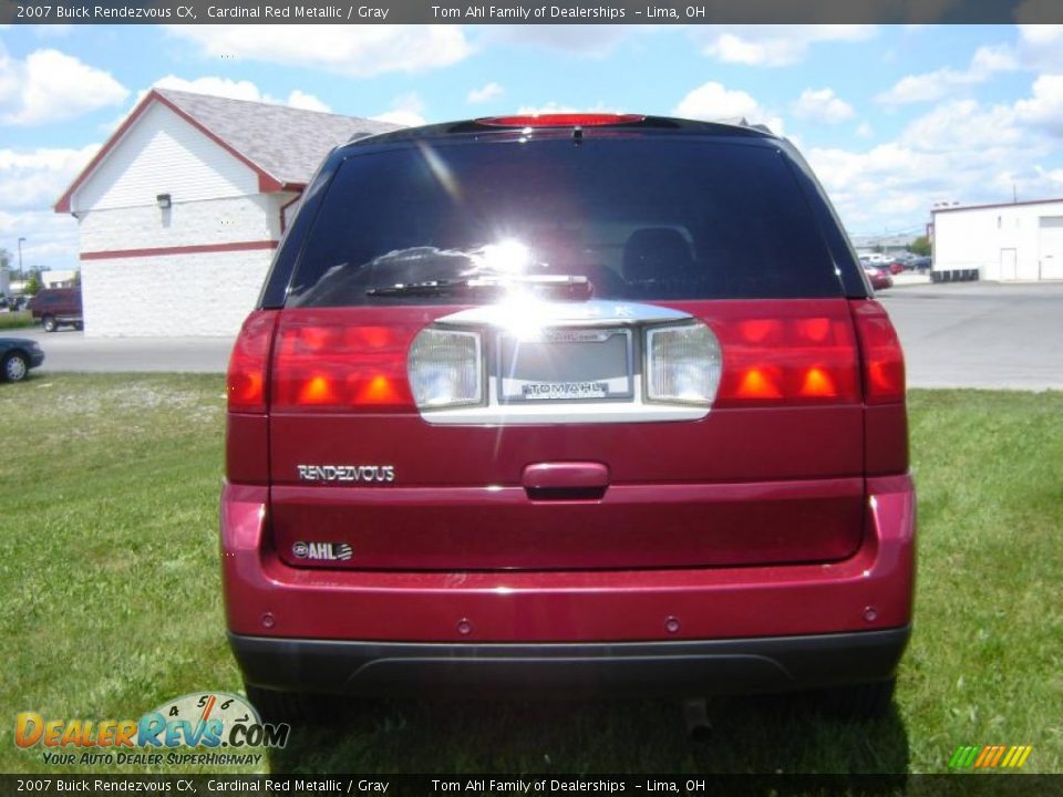 2007 Buick Rendezvous CX Cardinal Red Metallic / Gray Photo #4