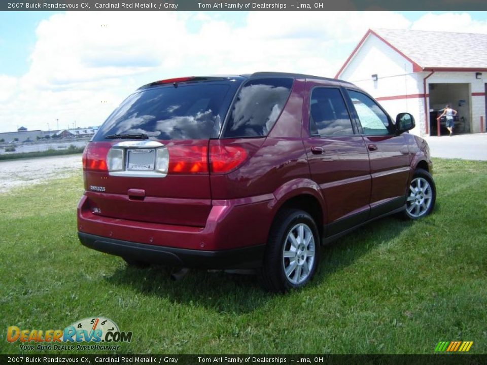 2007 Buick Rendezvous CX Cardinal Red Metallic / Gray Photo #5