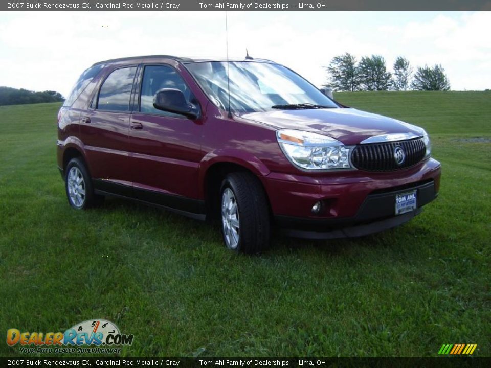 2007 Buick Rendezvous CX Cardinal Red Metallic / Gray Photo #7