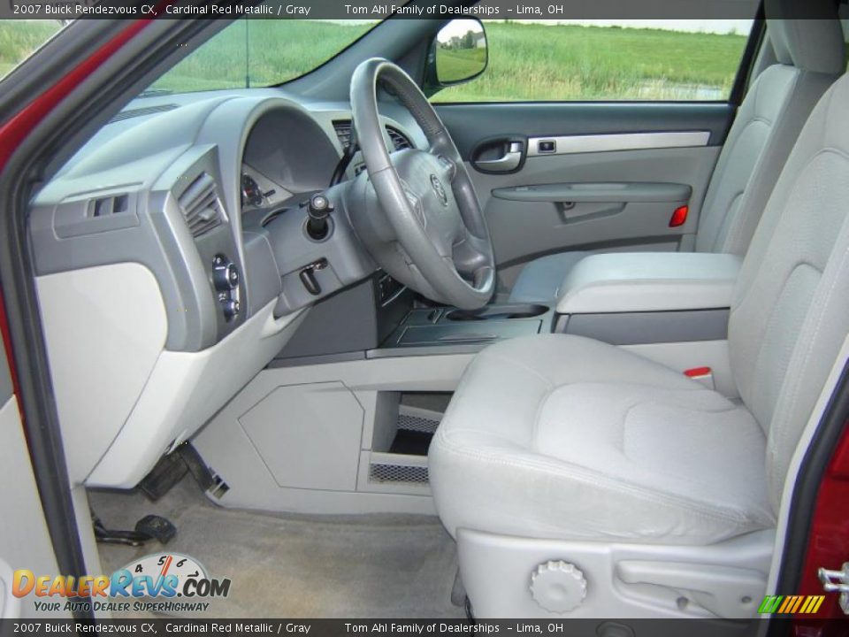 2007 Buick Rendezvous CX Cardinal Red Metallic / Gray Photo #9