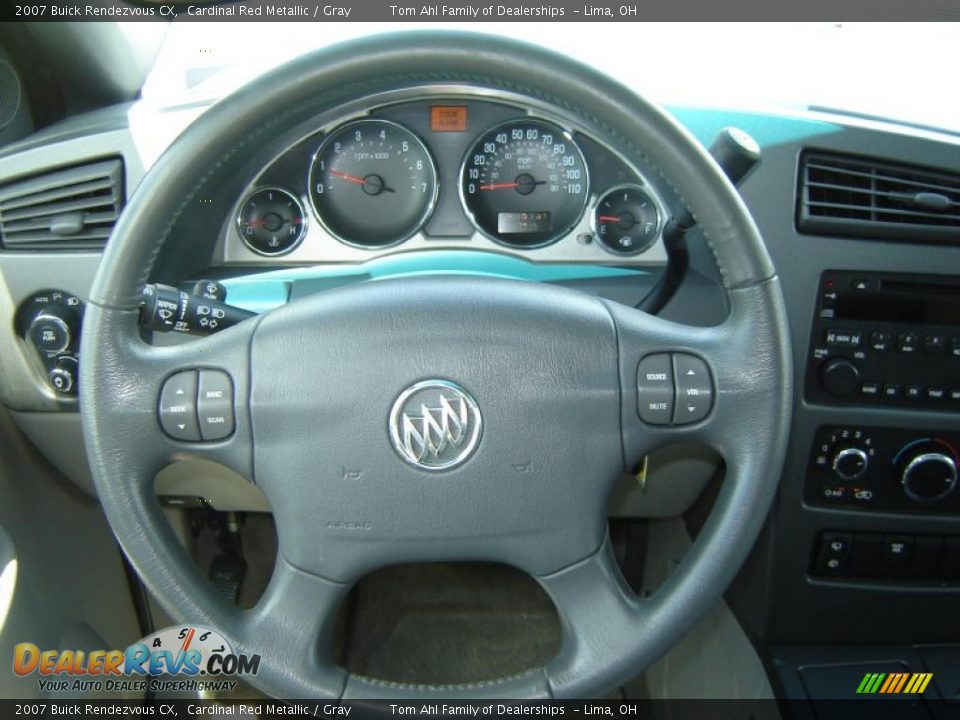 2007 Buick Rendezvous CX Cardinal Red Metallic / Gray Photo #14
