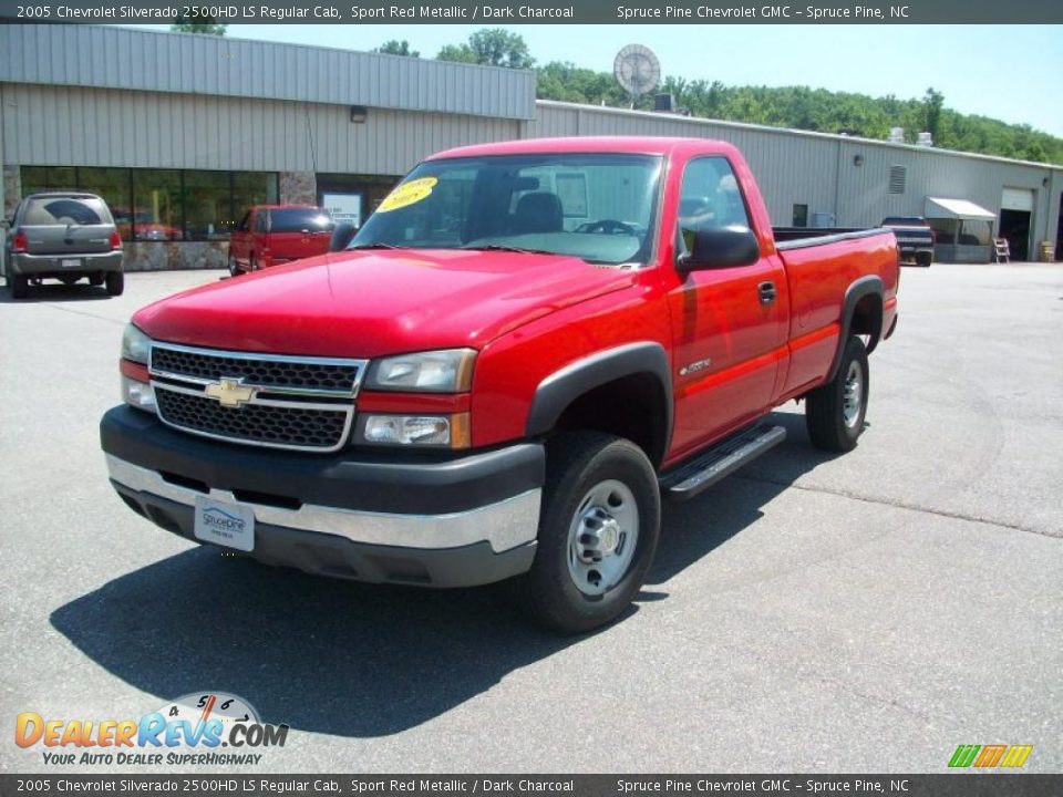 2005 Chevrolet Silverado 2500HD LS Regular Cab Sport Red Metallic / Dark Charcoal Photo #3