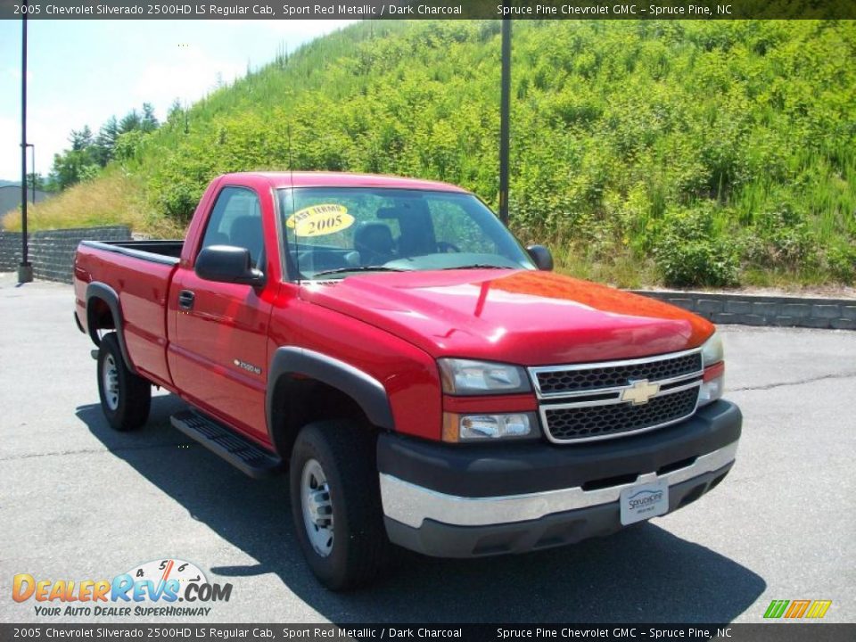 2005 Chevrolet Silverado 2500HD LS Regular Cab Sport Red Metallic / Dark Charcoal Photo #4