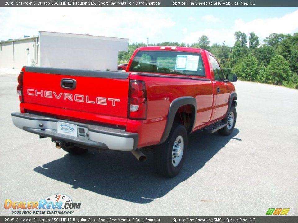 2005 Chevrolet Silverado 2500HD LS Regular Cab Sport Red Metallic / Dark Charcoal Photo #5