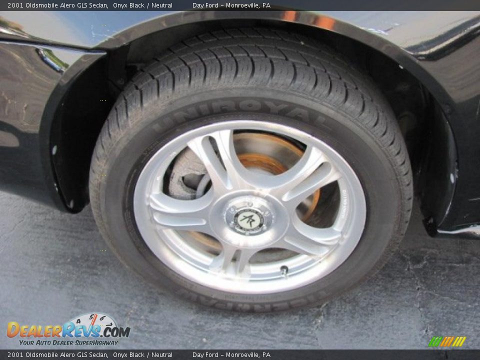2001 Oldsmobile Alero GLS Sedan Onyx Black / Neutral Photo #3