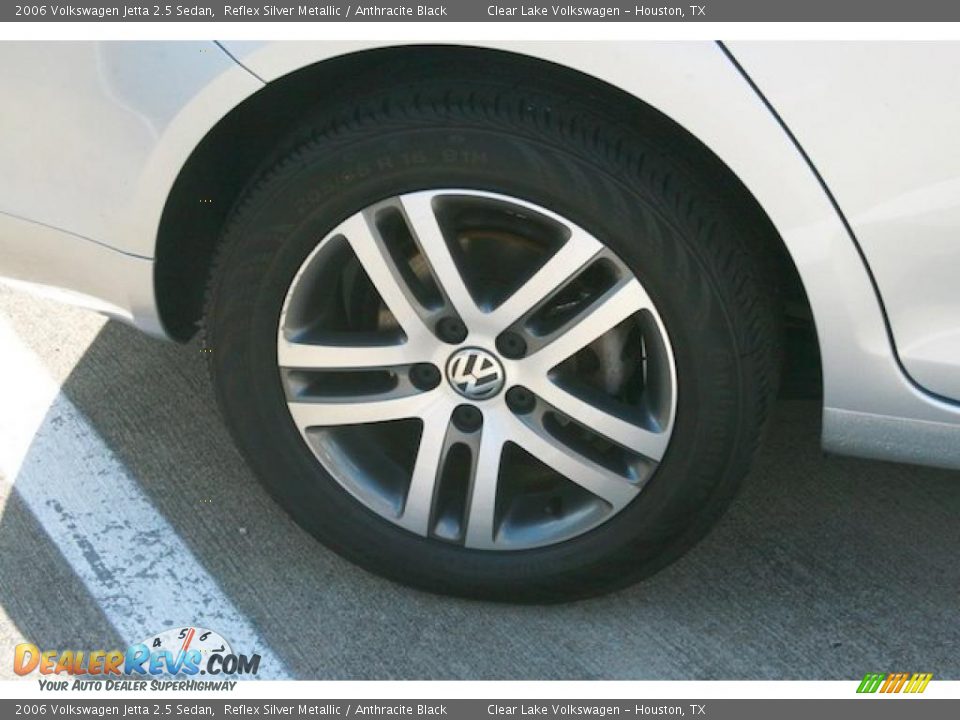 2006 Volkswagen Jetta 2.5 Sedan Reflex Silver Metallic / Anthracite Black Photo #9