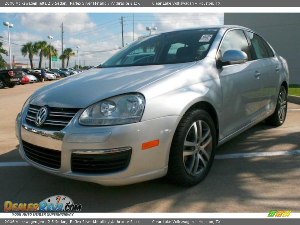 2006 Volkswagen Jetta 2.5 Sedan Reflex Silver Metallic / Anthracite Black Photo #25