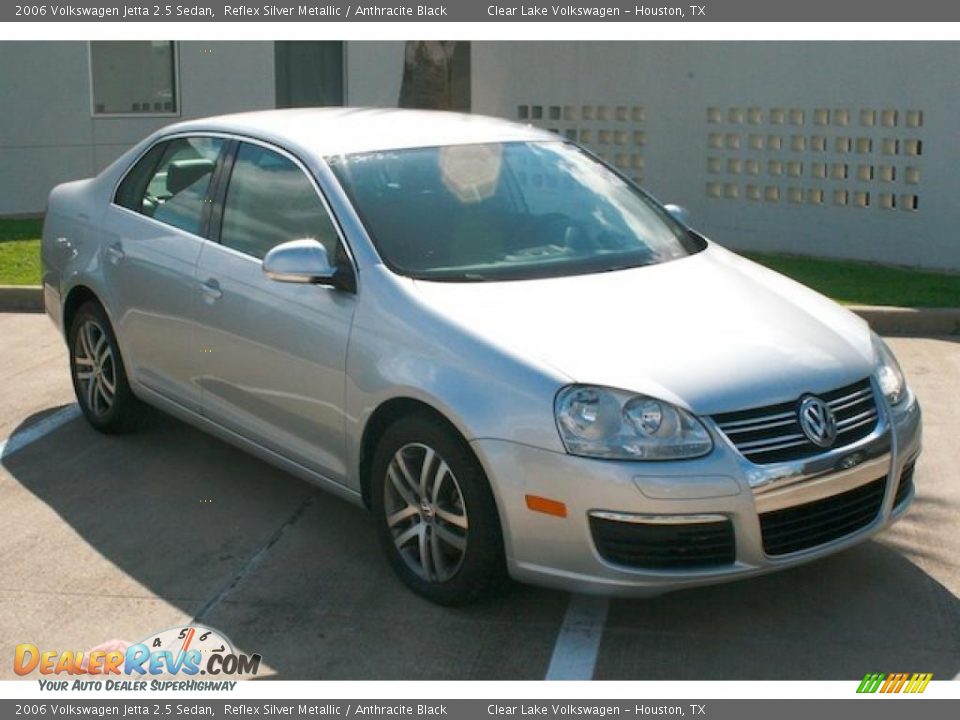 2006 Volkswagen Jetta 2.5 Sedan Reflex Silver Metallic / Anthracite Black Photo #32
