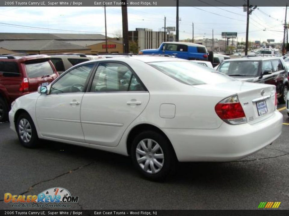 2006 Toyota Camry LE Super White / Beige Photo #5
