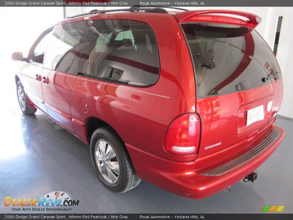 2000 Dodge Grand Caravan Sport Inferno Red Pearlcoat / Mist Gray Photo #4