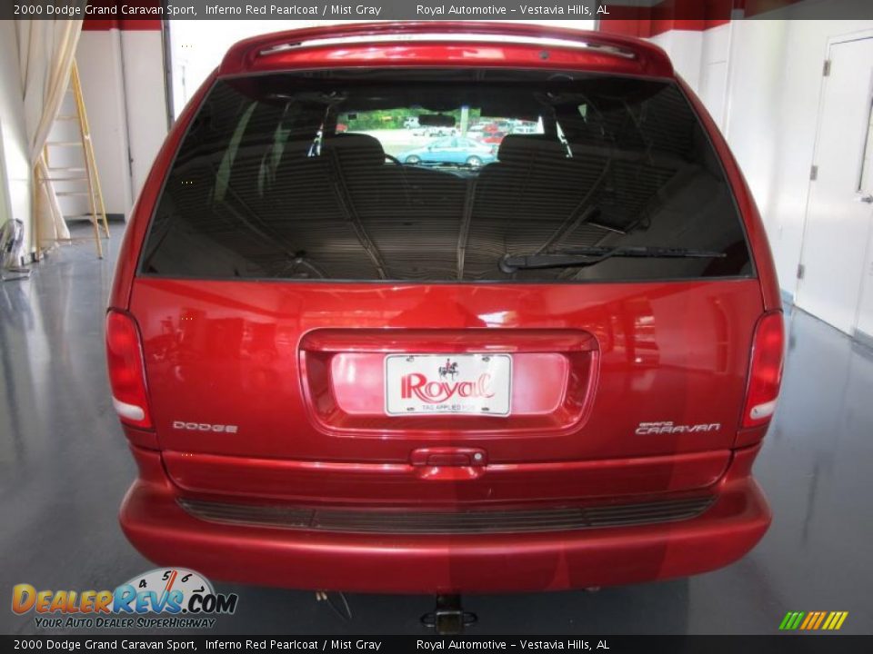 2000 Dodge Grand Caravan Sport Inferno Red Pearlcoat / Mist Gray Photo #5